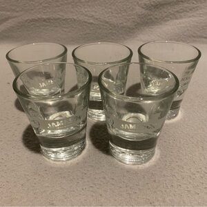 JJ & S Jameson Irish Whiskey Shot Glasses 1.5 oz Set of 5